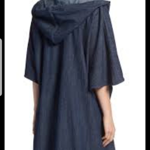 Blue hoodie cardigan sweater - Picture 3 of 9